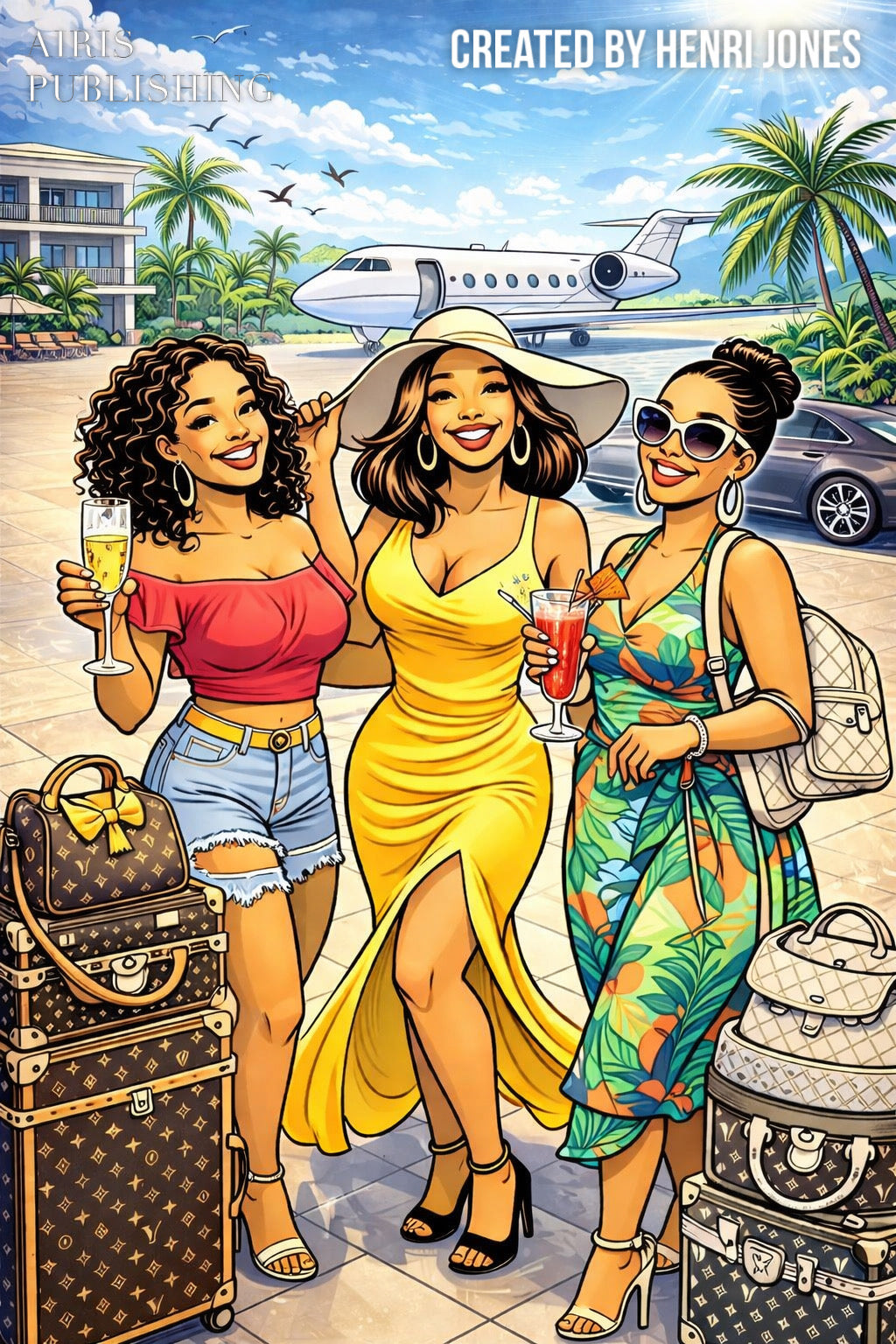Girl’s Trip: Luxury Vacation Coloring Book