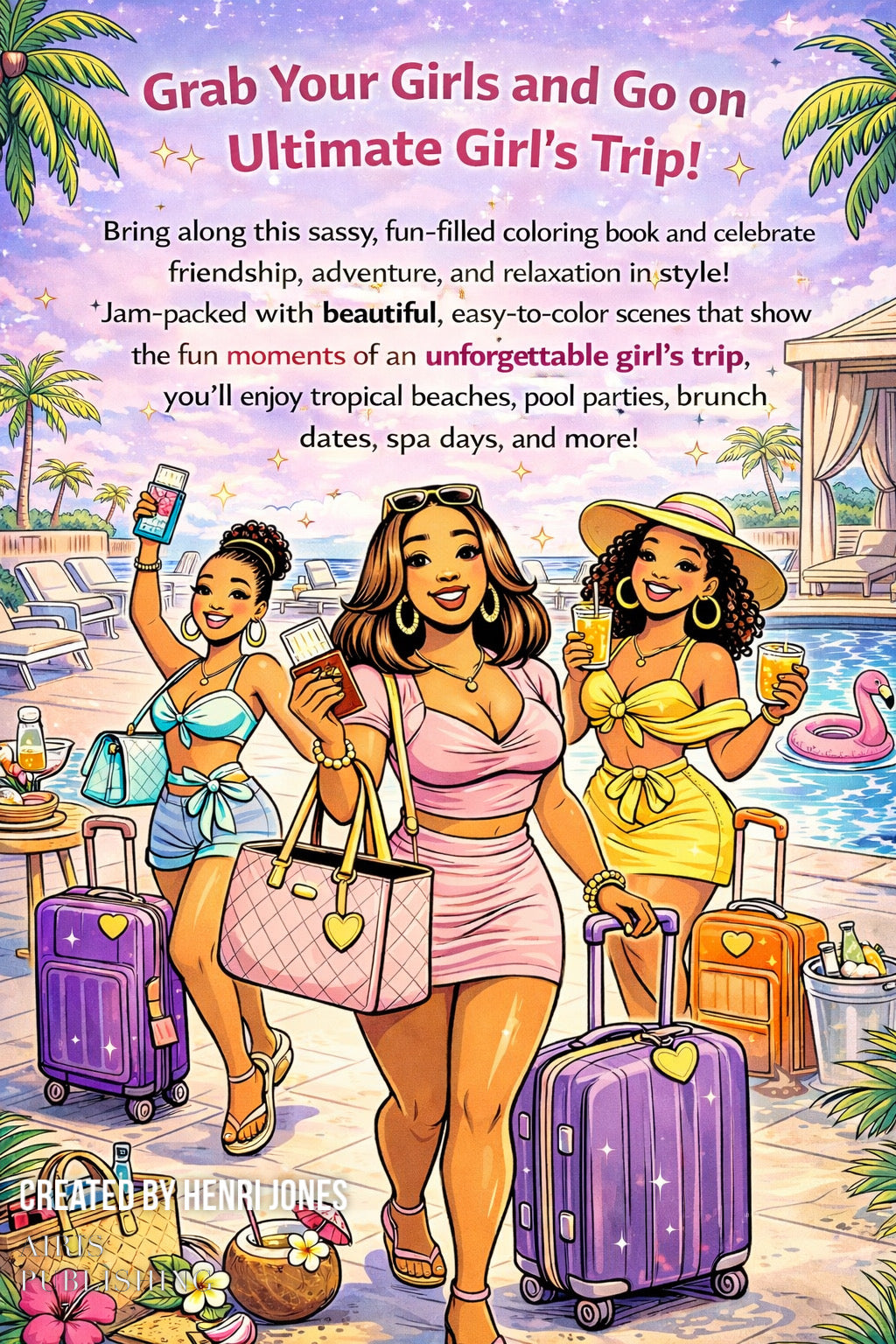 Girl’s Trip Coloring Book